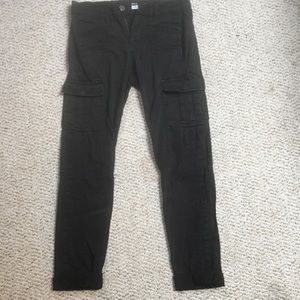 Black cargo jeans